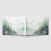 Romantique forêt verte Mariage Livre d'or (Complet)