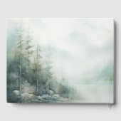 Romantique forêt verte Mariage Livre d'or (Verso)