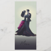 Romantique Gothique Menu Gourmet Élégant (Devant)