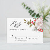 Romantique Hiver Floral et Evergreens RSVP (Debout devant)