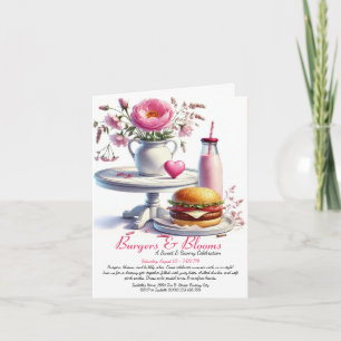 Romantique invitation pour une soirée d'été aquare