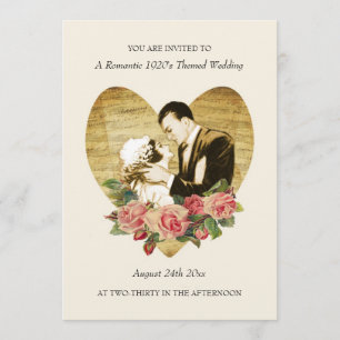 Romantique Invitations de mariage à thème des anné