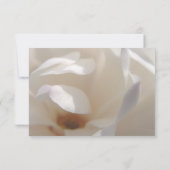 Romantique Ivory Magnolia 2 Mariage RSVP (Dos)