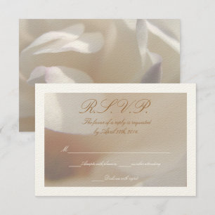 Romantique Ivory Magnolia 2 Mariage RSVP