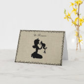 Romantique Love Princess Frog Carte de voeux (Fleur jaune)