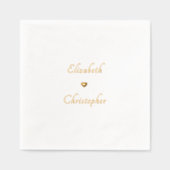 Romantique Mariée Groom Mariage Cocktail Gold (Recto)