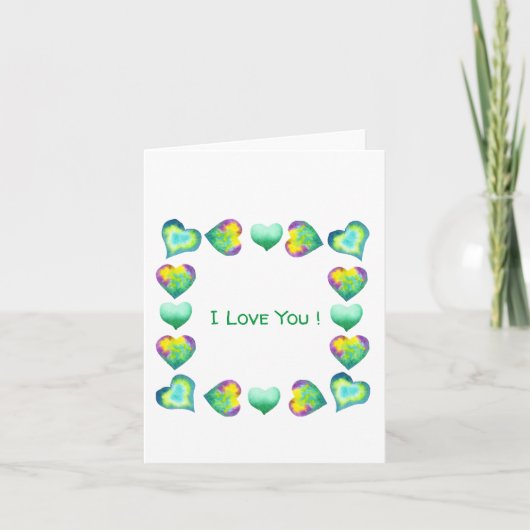 Romantique minimaliste Je t'aime Saint Valentin (Devant)