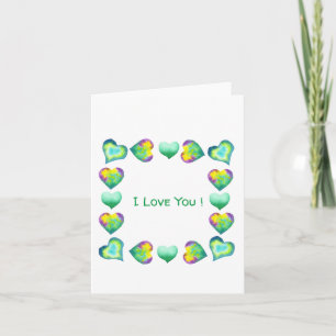 Romantique minimaliste Je t'aime Saint Valentin