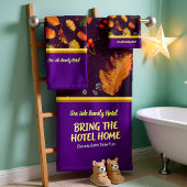 Romantique moderne avec feuilles d'automne Bain à