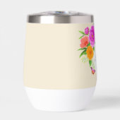 Romantique Monogramme Peonies Jardin Beige (Avant)