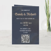 Romantique Moody Blue Photo Invitation (Dos)