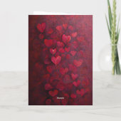 Romantique "My Heart Overfloweth" Saint Valentin r (Dos)