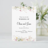 Romantique, or floral Invitation (Debout devant)