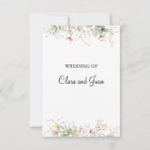 Romantique, or floral Invitation (Dos)