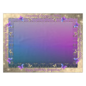 Romantique Ornate Rose papillon naissance nappe (Devant (Horizontal))