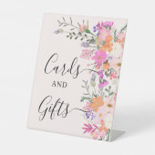 Romantique pastel fleurs sauvages signe de douche  (Recto)