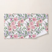 Romantique Peoné rose et Rose Floral (Serviette à main)