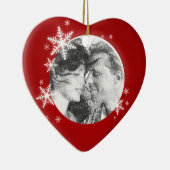 Romantique Premier Noël ornement photo (Droite)