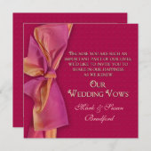 Romantique Renouvellement Mariage Vows Invitation (Devant / Derrière)