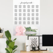 Romantique Rose Rose Rose 30 Tableau Mariage de ta (Bureau à domicile)