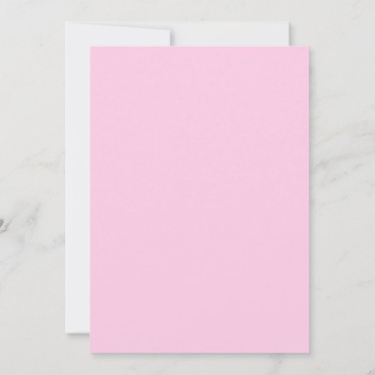 Romantique rose teintes nuptiale Invitation de dou (Dos)