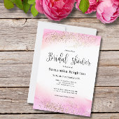 Romantique rose teintes nuptiale Invitation de dou
