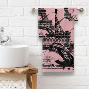 romantique rose vintage paris tour eiffel