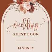 Romantique rouille Pampas Grass Boho Floral Livre