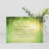 Romantique Rustique Enchanted Forêt Invitations (Debout devant)