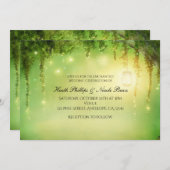 Romantique Rustique Enchanted Forêt Invitations (Devant / Derrière)