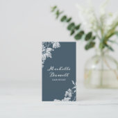 Romantique rustique imprimé floral carte de visite (Debout devant)