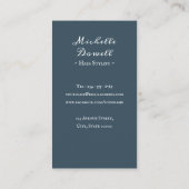 Romantique rustique imprimé floral carte de visite (Dos)