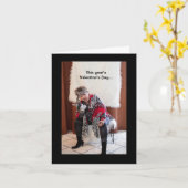 Romantique Saint Valentin à pied à la carte frigo (Fleur jaune)