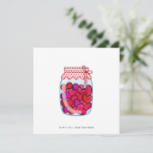 Romantique - Saint Valentin - Carte Anniversaire (Debout devant)