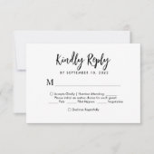 Romantique Script Heart Monogram Menu Choice Maria (Devant)