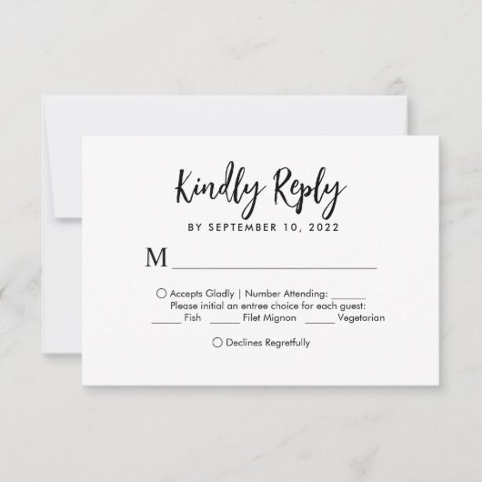 Romantique Script Heart Monogram Menu Choice Maria (Devant)