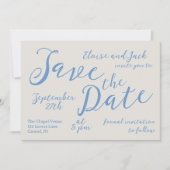 Romantique Script Wedding Enregistrer La Carte Dat (Devant)