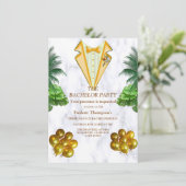 Romantique Tropical Bachelor invitation (Debout devant)
