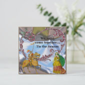 Romantique Unique Beau Invitation de Noël (Debout devant)