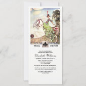 Romantique Vintage Art nuptiale Invitations de dou (Devant)