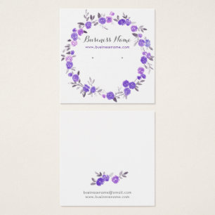 Romantique Violet Floral Arrière - plan Écouter le