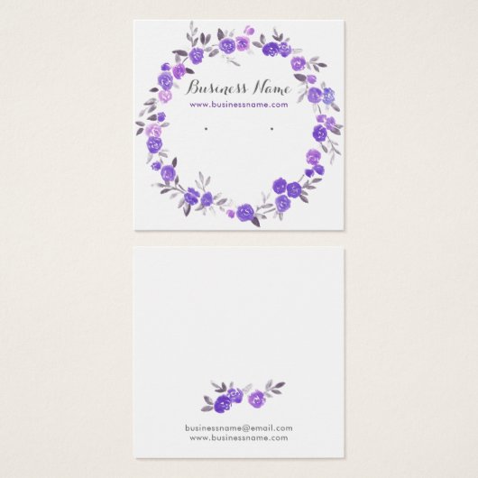 Romantique Violet Floral Arrière - plan Écouter le (Devant & derrière)