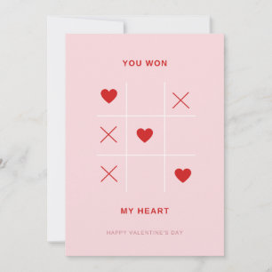 Romantique Vous Avez Gagné Mon Cœur Carte de la Sa