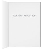 Romantique - Vous Flottez Mon Bateau | Carte de vo (Intérieur (Droit))