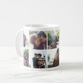 Romantique Voyage Couple Photo Collage Mug (Devant gauche)