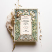 Romantique William Morris Faire-part de mariage
