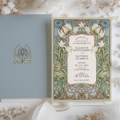 Romantique William Morris Faire-part de mariage