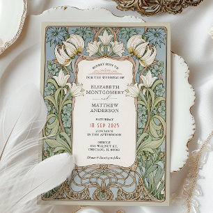 Romantique William Morris Faire-part de mariage