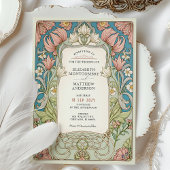 Romantique William Morris Faire-part de mariage