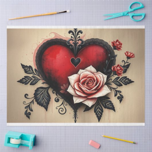 Romantisch Abstract gotisch weefselpapier Tissuepapier (Craft)